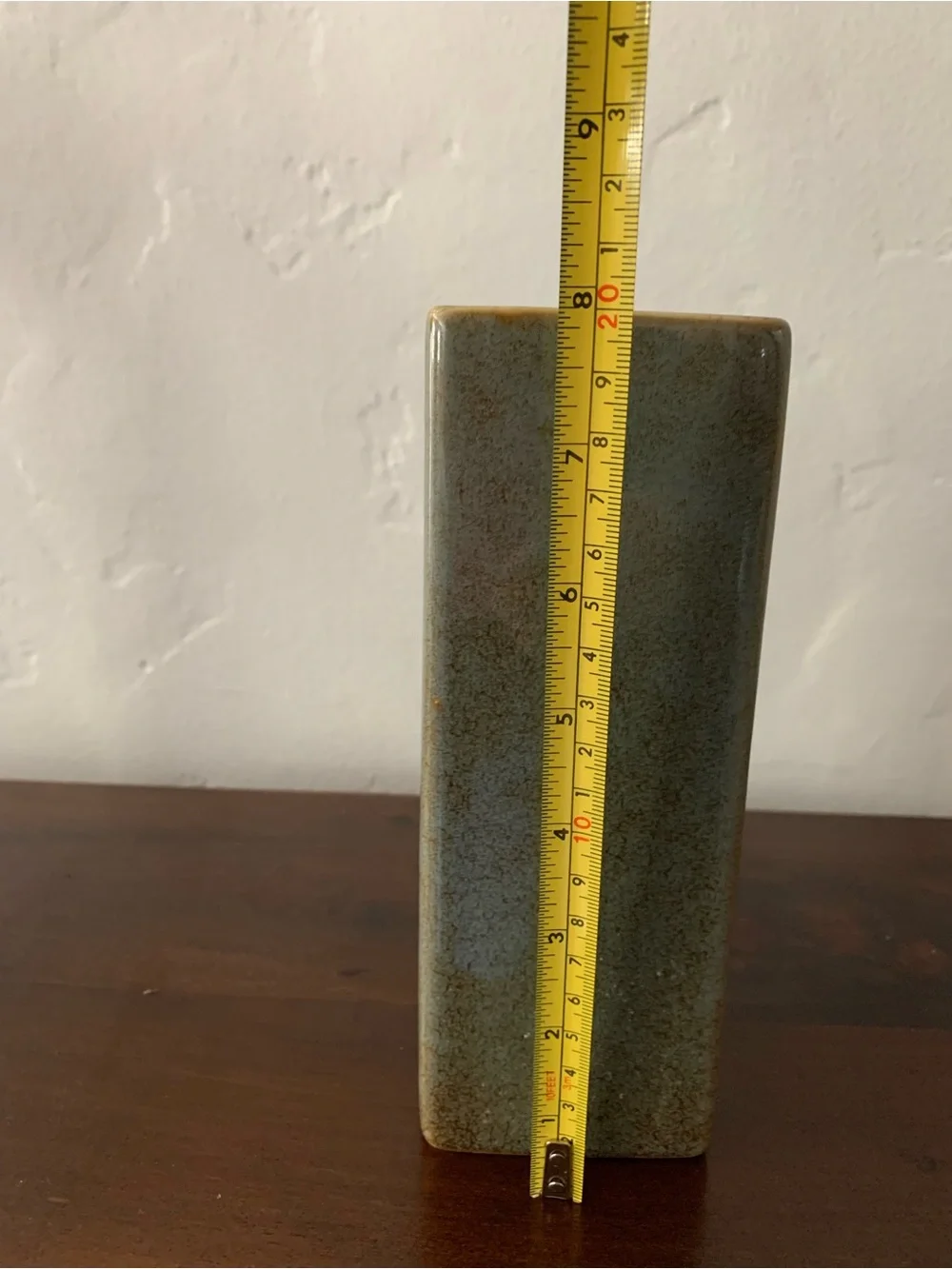 Ceramic Vase Square Green High Glaze